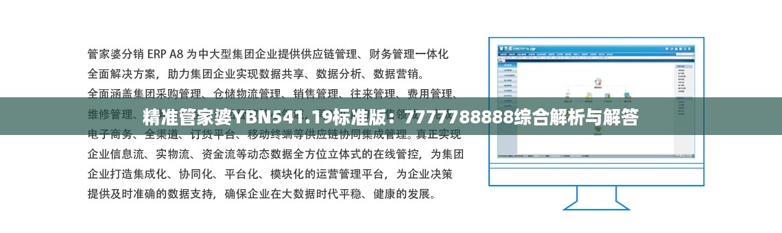 精准管家婆YBN541.19标准版：7777788888综合解析与解答