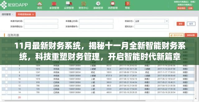揭秘十一月全新智能财务系统，科技重塑财务管理，开启智能时代新篇章。